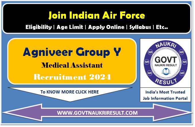  Indian Airforce Medical Assistant Group Y Admit Card 2024  