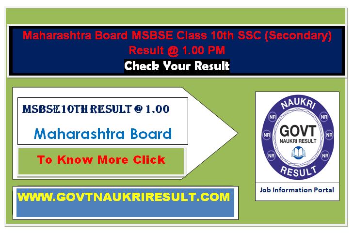  Maharashtra Board Class 10th SSC Result 2024  