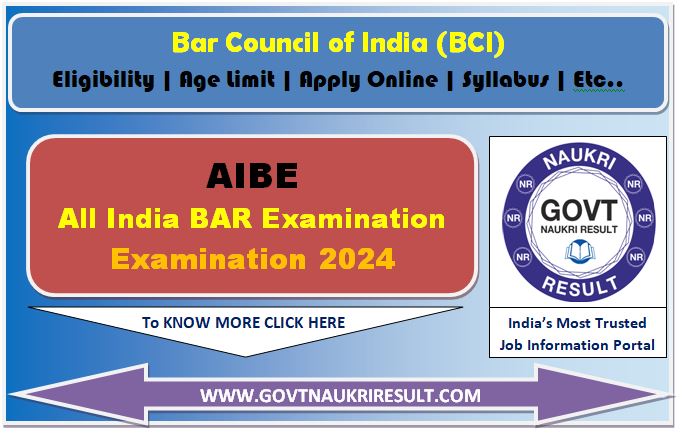  AIBE 19th Exam Online Form 2024 