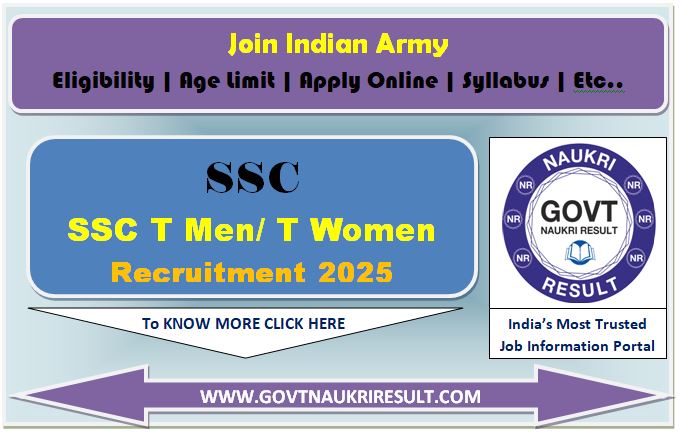  Army SSC Technical October 2025 Batch Online Form 