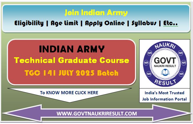  Army TGC 141 Online Form 2024 