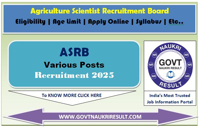  ASRB NET, ARS, SMS, STO Online Form 2025 