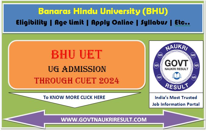  BHU UET CUET UG 2024 Registration  