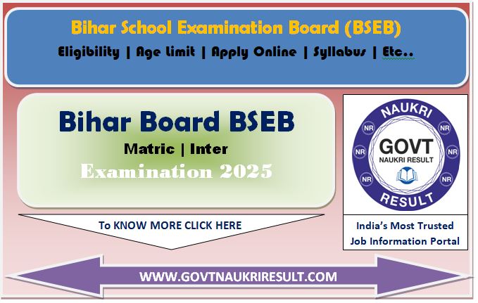  Bihar Board Class 10th, 12th Time Table 2025 