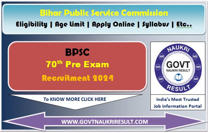  Bihar BPSC 70th Pre Online Form 