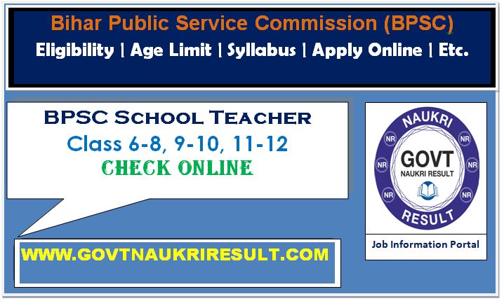  BPSC Bihar School Teacher TRE II Admit Card 2023, Revised Vacancy Details  