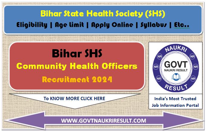  Bihar CHO Online Form 2024 