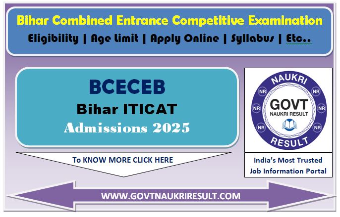  Bihar ITICAT 2025 Online Form 