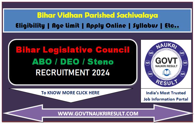  Bihar Sachivalaya Various Post Online Form 2024  