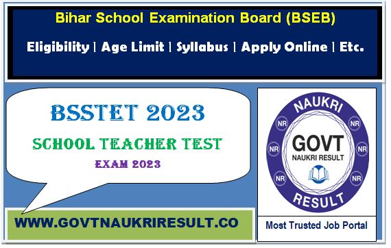  Bihar BSSTET 2023 Admit Card  