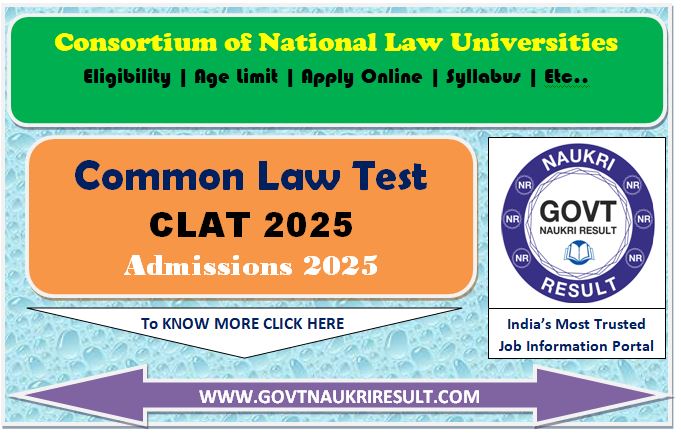  CLAT 2025 Online Form  