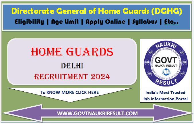  Delhi Home Guard Online Form 2024  