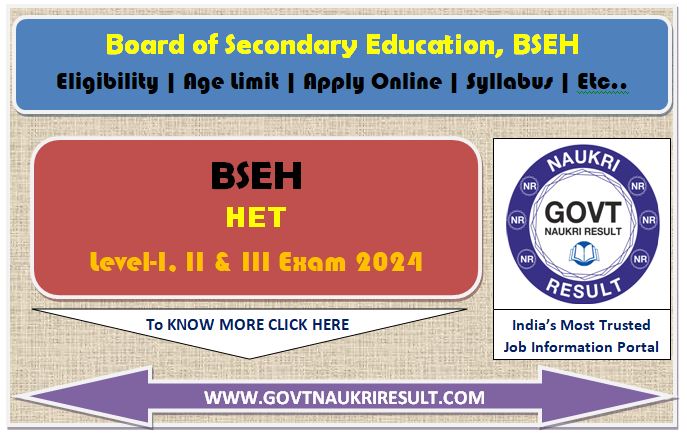  Haryana Teacher Eligibility Test HTET Online Form 2024  