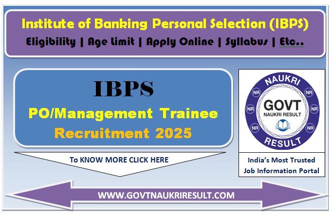  IBPS Probationary Officer PO 15th Online Form 2025 