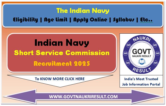  Indian Navy SSC Officer January 2026 Online Form 