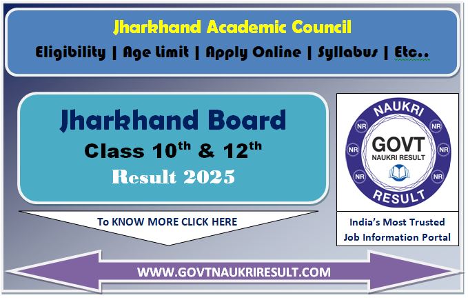  Jharkhand Board JAC Class 12th Science / Commerce Result 2025 