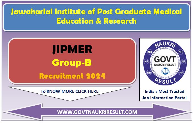  JIPMER Group B and C Various Post Admit Card 2023  