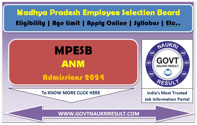  MPESB ANMTST 2024 Result 