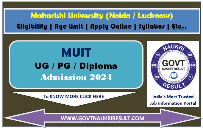  Maharishi University Admissions Online Form 2024  