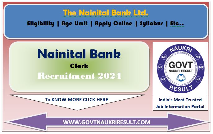  Nainital Bank Clerk Online Form 