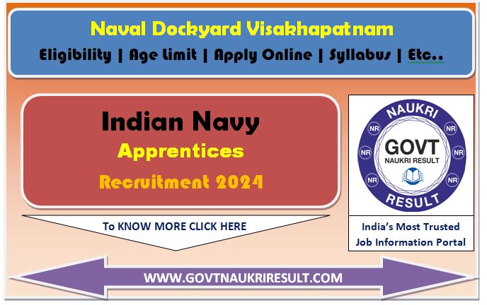  Naval Dockyard Visakhapatnam Apprentices Online Form 2024 