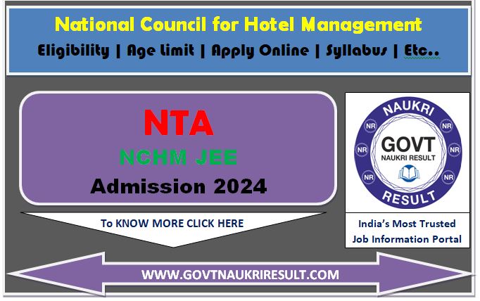  NTA NCHM JEE Result 2024  
