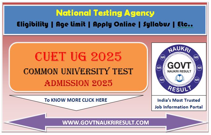  NTA CUET UG 2025 Online Form 