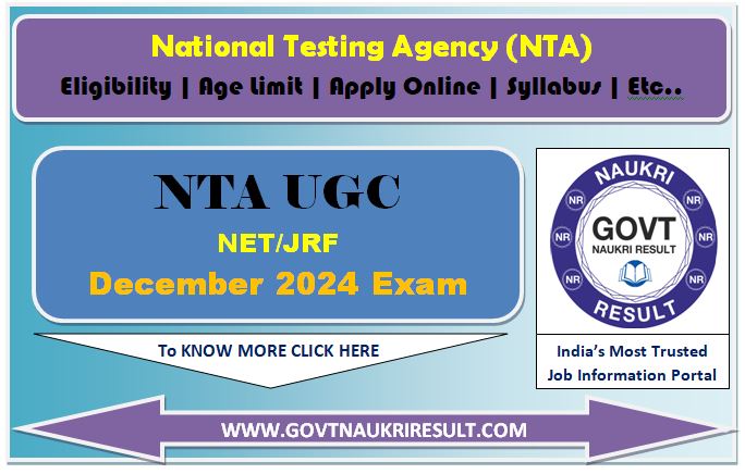  NTA UGC NET December 2024 Online Form 