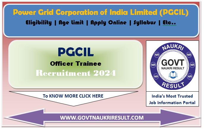  PGCIL Officer Trainee Online Form 