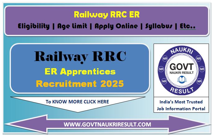  Railway RRC ER Apprentice Online Form 2025 for 3115 Post 