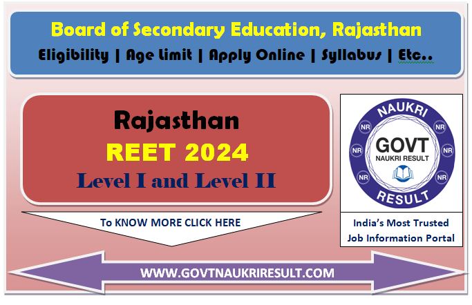  Rajasthan REET 2024 Correction / Edit Form 