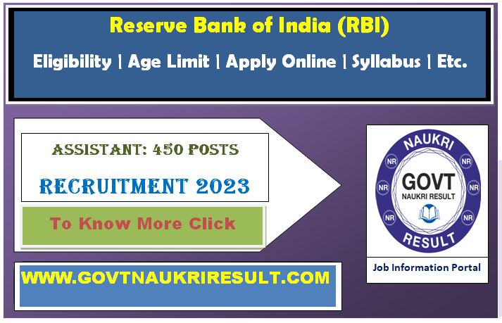  RBI Assistant Online Form 2023  