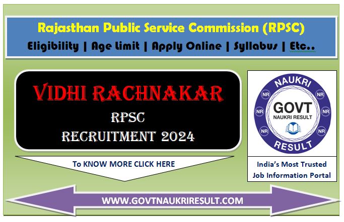  RPSC Vidhi Rachnakar Admit Card 2024 