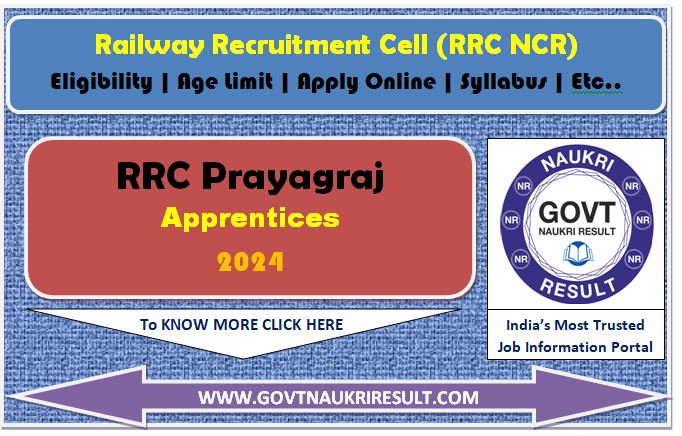  RRC Prayagraj Apprentices Online Form 2024  