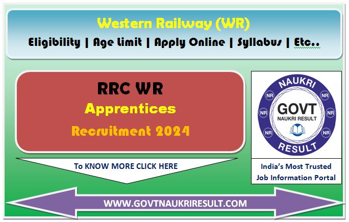  RRC WR Apprentices Online Form 2024  