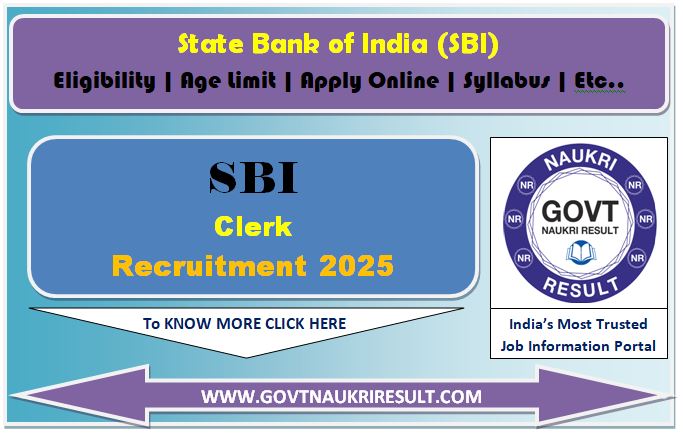  SBI Junior Associates Clerk Online Form 2025 for 5180 Post 