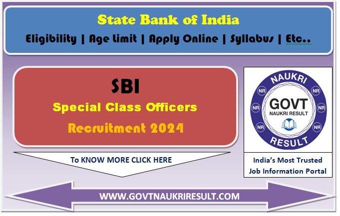  SBI SCO Various Post Online Form  