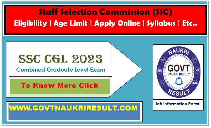  SSC CGL 2023 Vacancy Details 