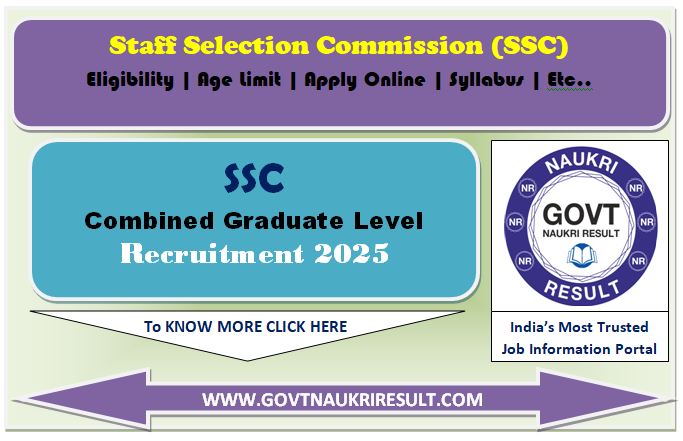  SSC Combined Graduate Level CGL Online Form 2025 