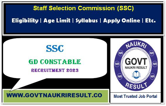  SSC GD Constable 2023 Result, Marks & Cutoff  