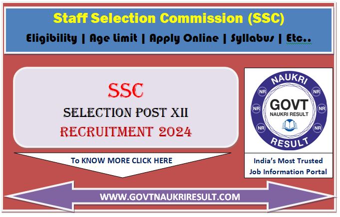  SSC Selection Post XII Revised Exam Date 2024 