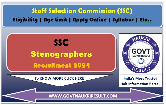  SSC Stenographer Exam Date 2024 