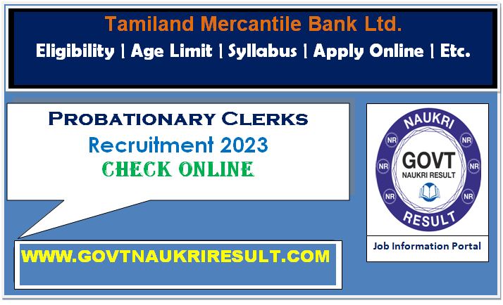  TMB Bank Probationary Clerks Exam Date 2023  