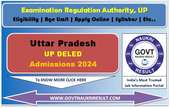  UP DELED Admissions Online Form 2024 