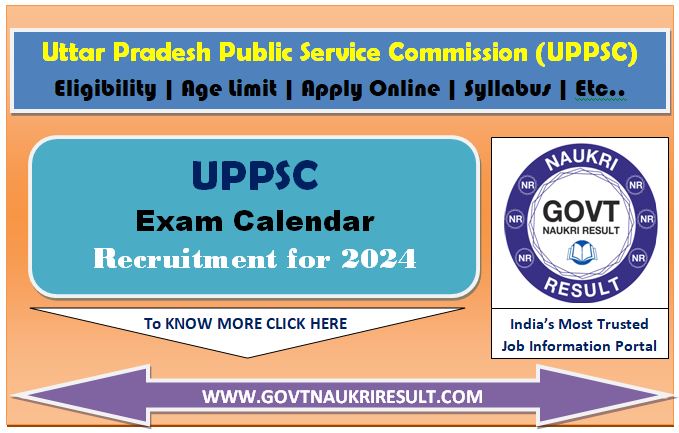  UPPSC Exam Calendar 2024  