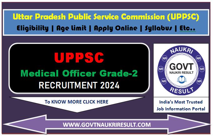  UPPSC Medical Officer Result 2024 