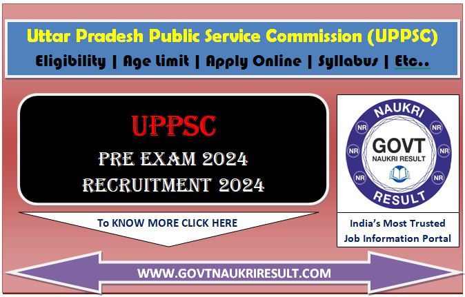  UPPSC Pre 2024 Online Form  