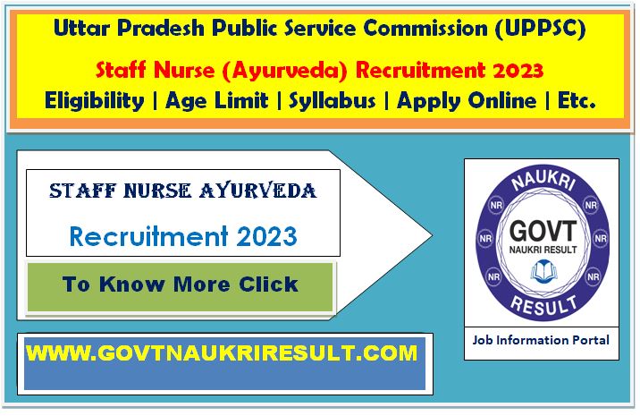  UPPSC Staff Nurse Mains Online Form 2024  