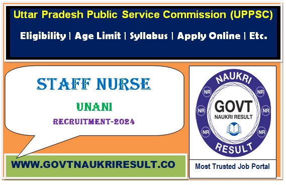  UPPSC Staff Nurse Online Form 2023  