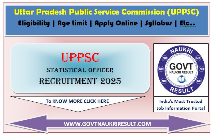  UPPSC Statistics Officer, Assistant Geologist Online Form 2025 